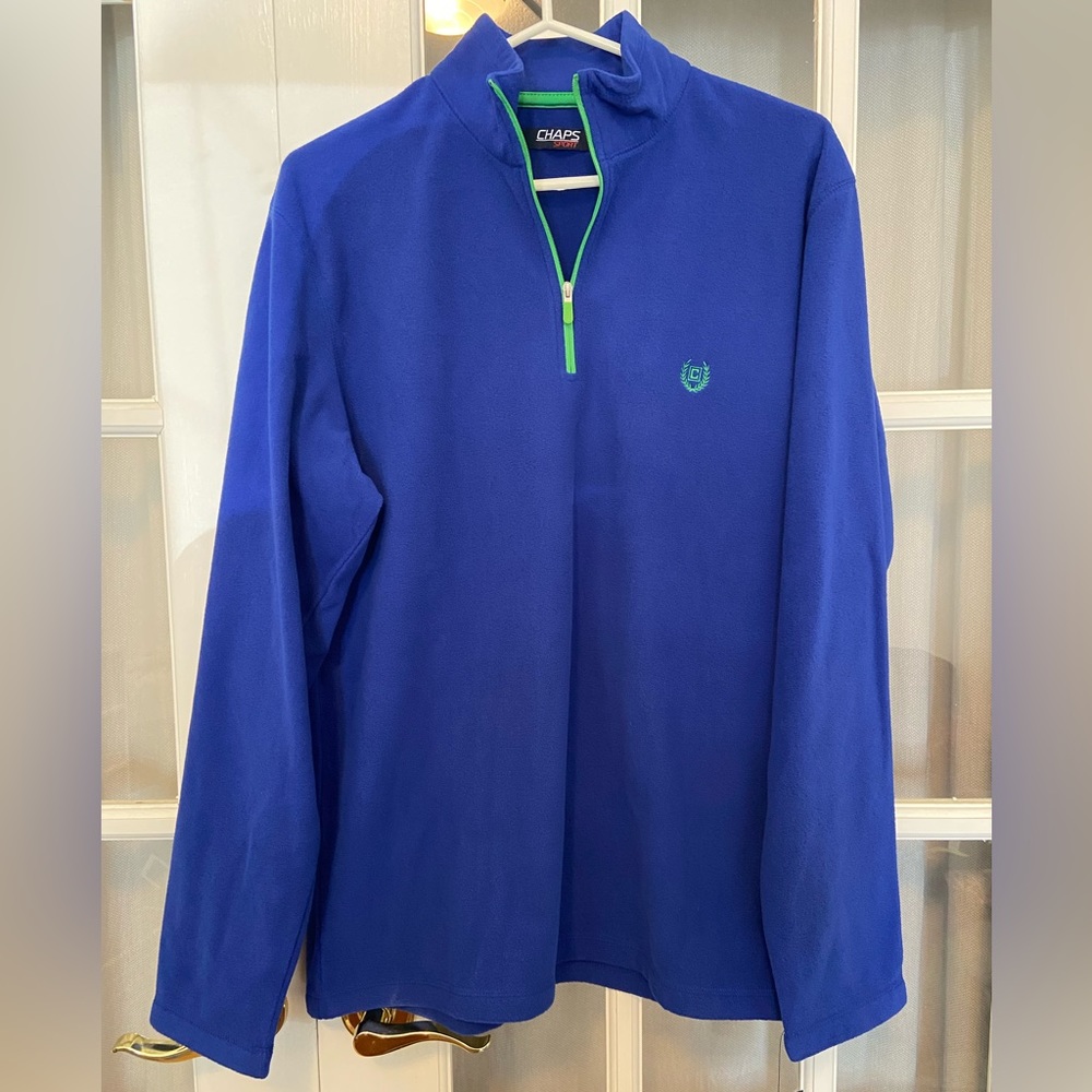 Chaps quarter zip fleece NWT